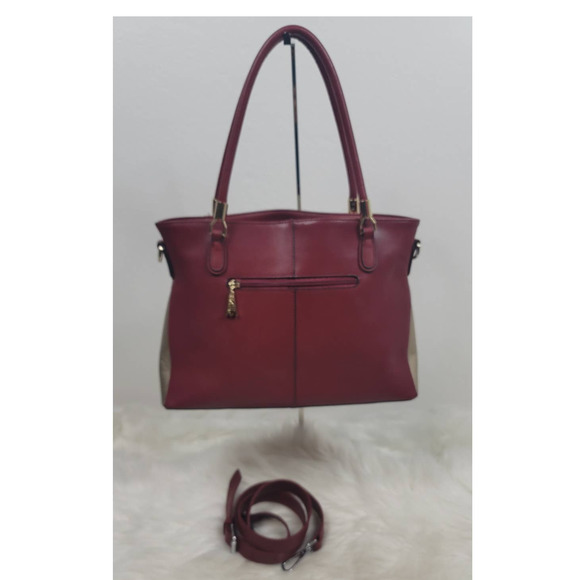 Foxer Deep Red/Gold Purse - Picture 3 of 9